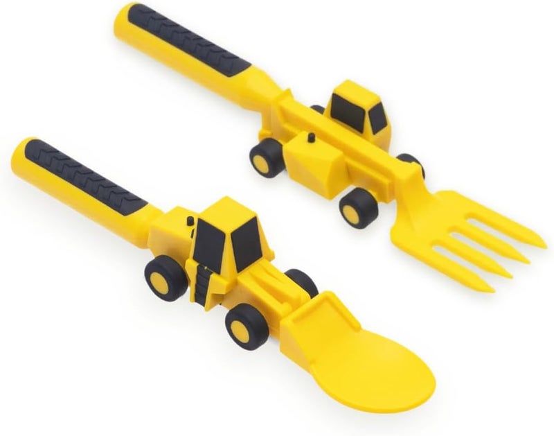 Constructive Eating - Toddler Utensils Made in USA - Silverware for Toddlers - Utensils for Kids - Utensil Set - Image 1